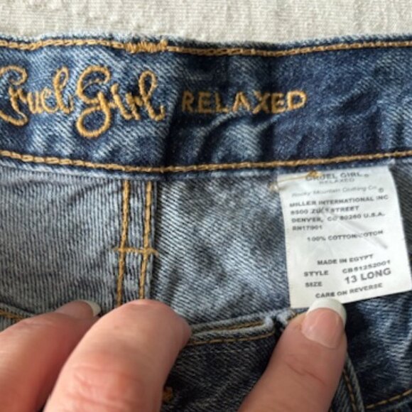 Cruel Girl Relaxed Jeans Womens 13 Regular Distressed Straight Leg Western Fit - Picture 6 of 6